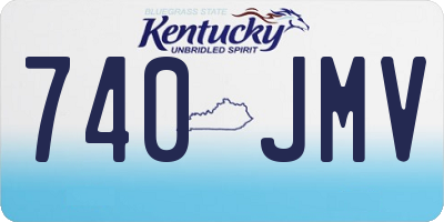 KY license plate 740JMV