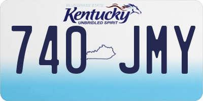 KY license plate 740JMY