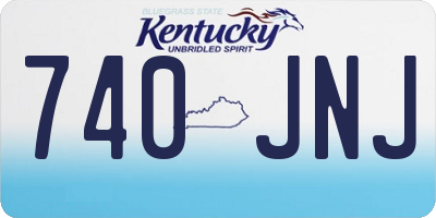 KY license plate 740JNJ