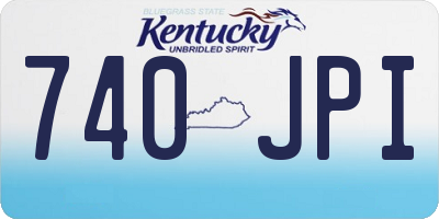 KY license plate 740JPI