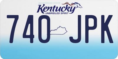 KY license plate 740JPK