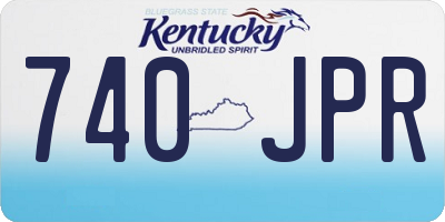 KY license plate 740JPR