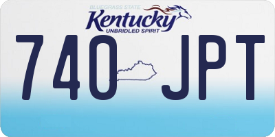 KY license plate 740JPT