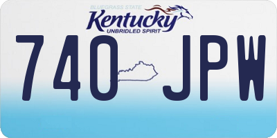 KY license plate 740JPW