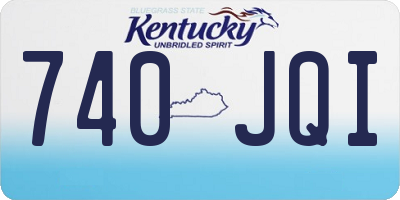 KY license plate 740JQI
