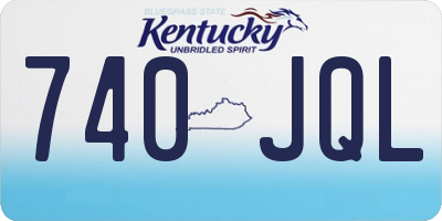 KY license plate 740JQL