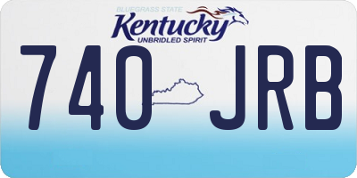 KY license plate 740JRB