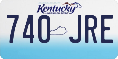 KY license plate 740JRE