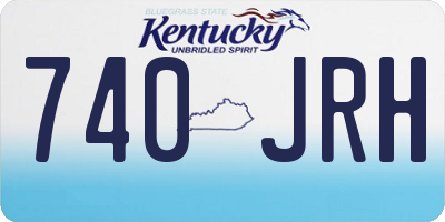KY license plate 740JRH