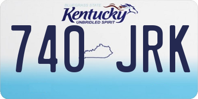 KY license plate 740JRK