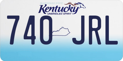 KY license plate 740JRL