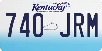 KY license plate 740JRM