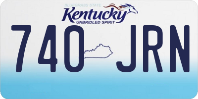 KY license plate 740JRN