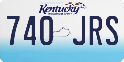 KY license plate 740JRS