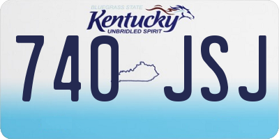 KY license plate 740JSJ