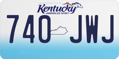 KY license plate 740JWJ