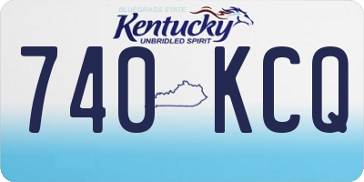 KY license plate 740KCQ
