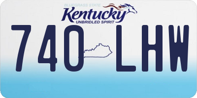 KY license plate 740LHW