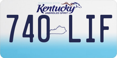 KY license plate 740LIF