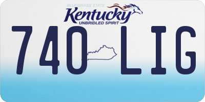 KY license plate 740LIG