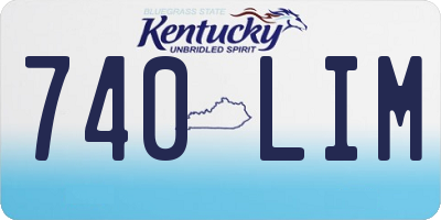 KY license plate 740LIM
