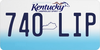 KY license plate 740LIP