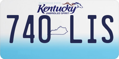 KY license plate 740LIS