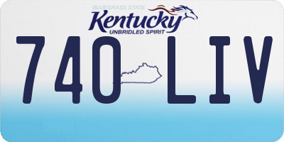 KY license plate 740LIV
