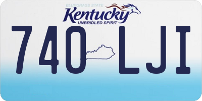 KY license plate 740LJI