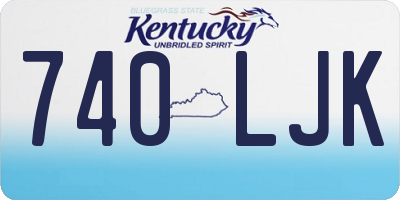 KY license plate 740LJK