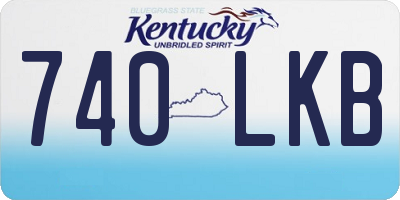 KY license plate 740LKB