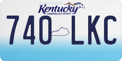 KY license plate 740LKC