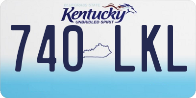 KY license plate 740LKL
