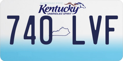 KY license plate 740LVF