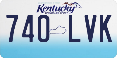 KY license plate 740LVK