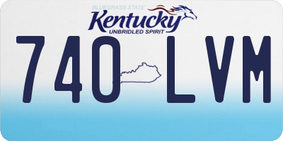 KY license plate 740LVM
