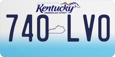 KY license plate 740LVO