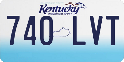 KY license plate 740LVT