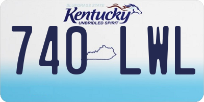 KY license plate 740LWL