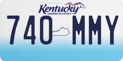 KY license plate 740MMY