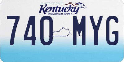 KY license plate 740MYG