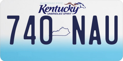 KY license plate 740NAU
