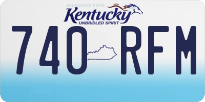 KY license plate 740RFM