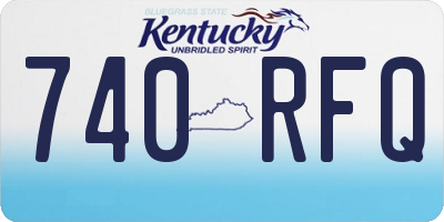 KY license plate 740RFQ