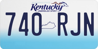 KY license plate 740RJN