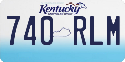 KY license plate 740RLM