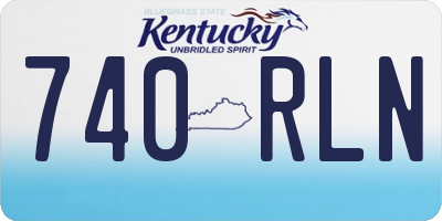 KY license plate 740RLN