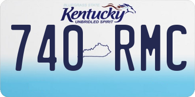 KY license plate 740RMC