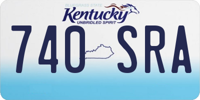 KY license plate 740SRA