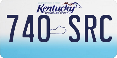 KY license plate 740SRC